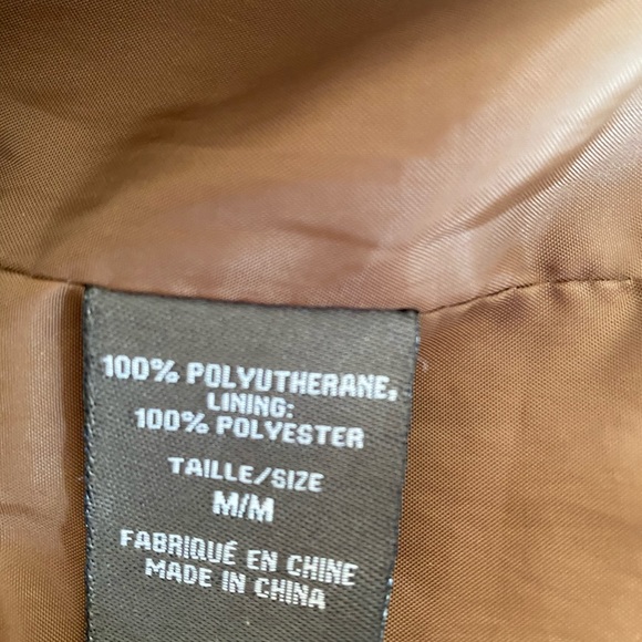 Cute cropped faux  leather jacker - Picture 2 of 2